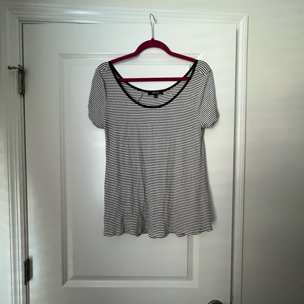 Black and White striped T-shirt